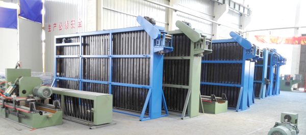 冠杰科技高頻焊管機(jī)儲(chǔ)料倉庫